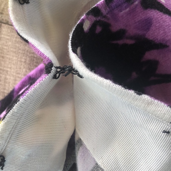 Style & Co women’s long sleeve embellished hook and eye floral blouse size Small - Picture 9 of 11